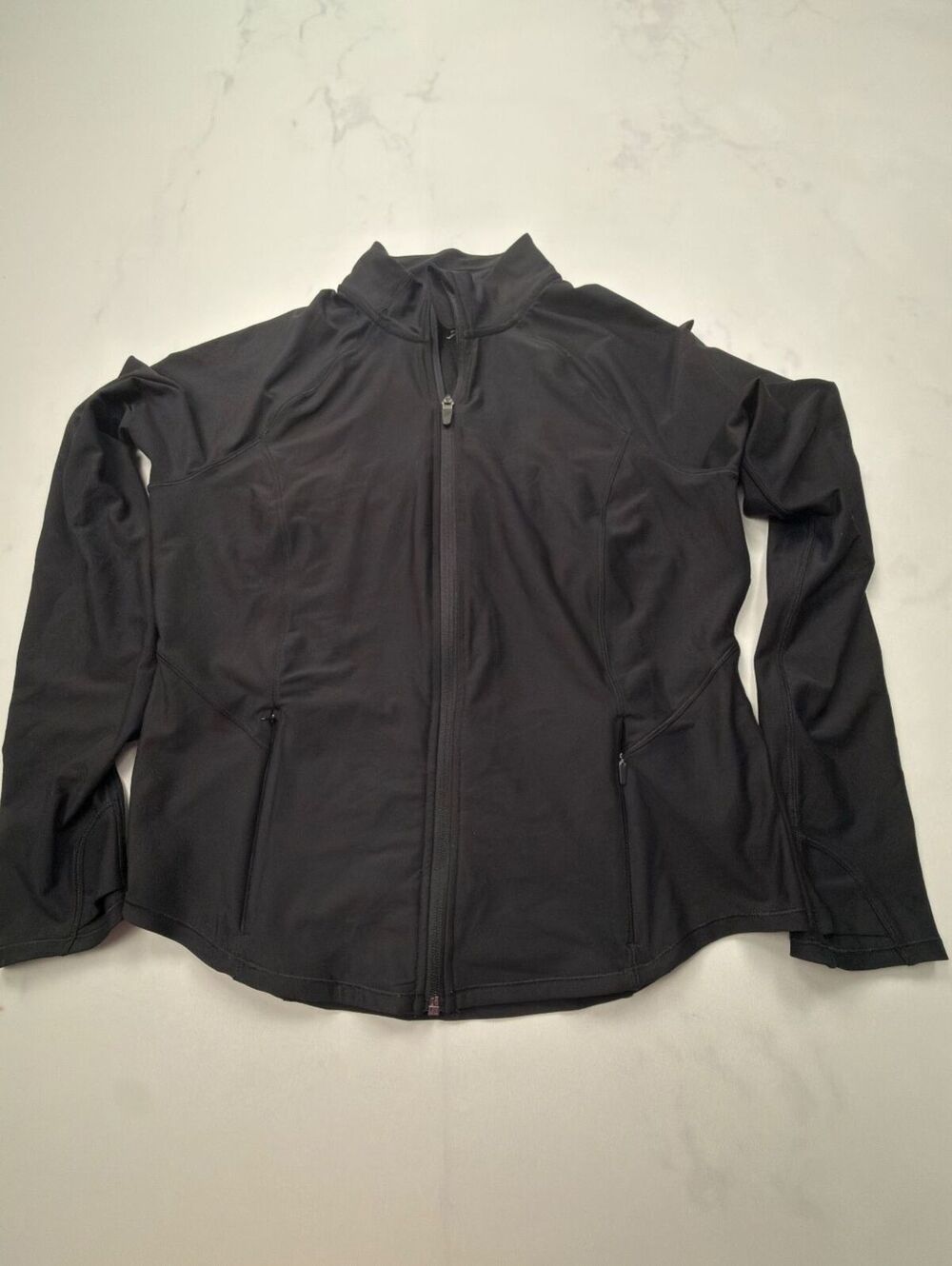 Old Navy Active Black Jacket 2010s Minimalist Athleisure - Womens L